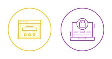 Rating and Data Storage Icon vector
