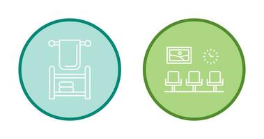 Towel and Seats Icon vector