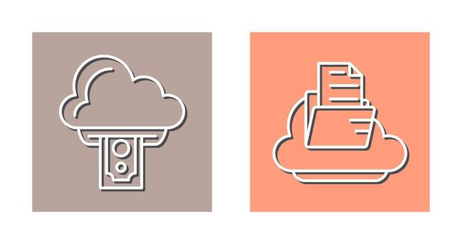Cloud Computing and Cloud  Icon vector
