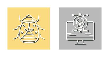 Bug and Virus Icon vector