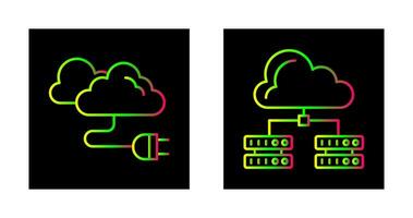 Cable and Server Icon vector