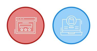 Rating and Data Storage Icon vector
