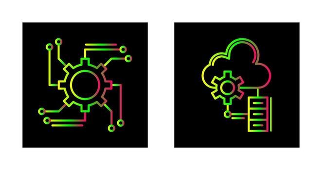 Automation and Big Data Icon vector