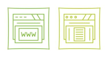 Www and Paper Icon vector