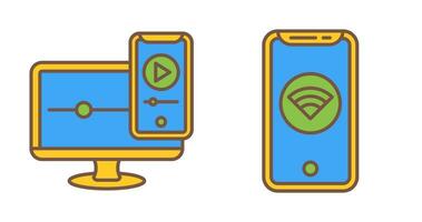 WIFI and Responsive Icon vector