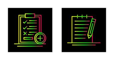 Medical Examination List and Check Up List Icon vector