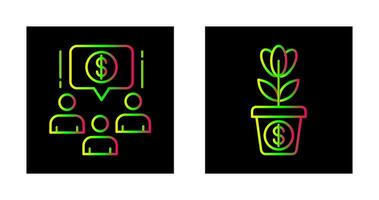 Growth and Money Icon vector