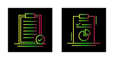 Selected and Diagram Icon vector