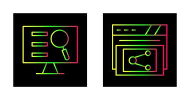 Monitor Screen and Share Icon vector