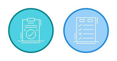Today to Done Check List and Checkmark Icon vector