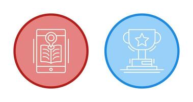 Library and Prize Icon vector