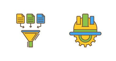 Data Collection and Engineering Icon vector