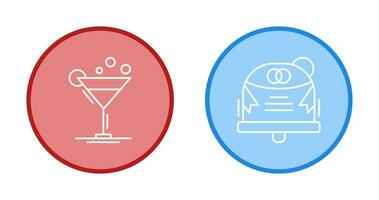 Coktail and Wedding Icon vector