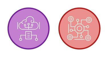 Cloud Computing and Connection Icon vector