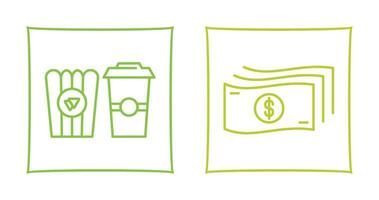 Snack and Graduation Icon vector