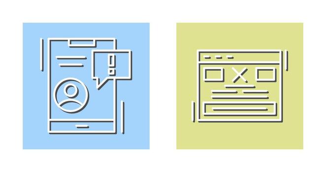 notificación y error icono vector