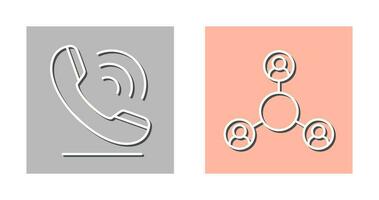 Phone and Share Icon vector