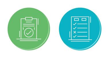 Today to Done Check List and Checkmark Icon vector