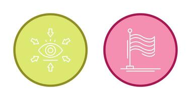 Visualization and Flag Icon vector
