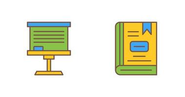 Board and Book Icon vector