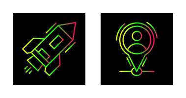 Start Up and Placeholder Icon vector