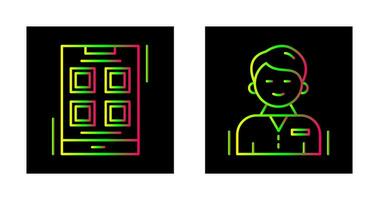 Apps and User person Icon vector