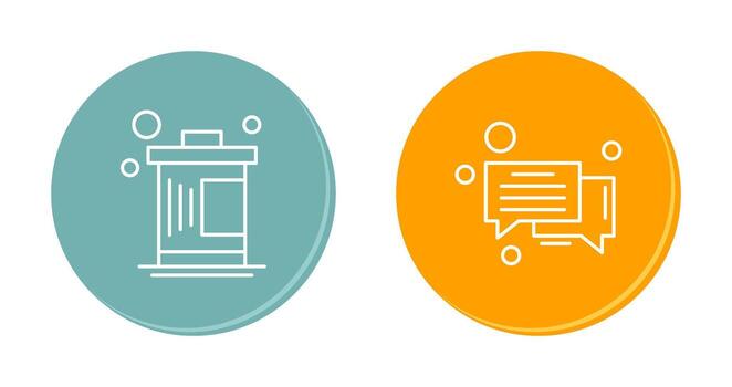 Delete and Message Bubble Icon vector