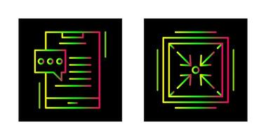 charla y minimizar icono vector