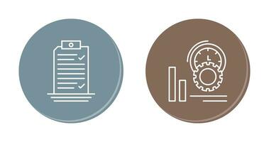 Check List and Performance Icon vector