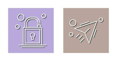 Lock and Send Icon vector