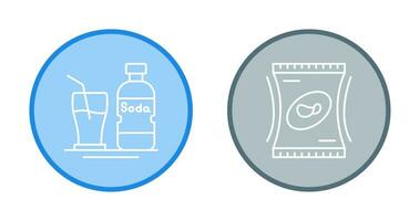 Soda and Snack Icon vector