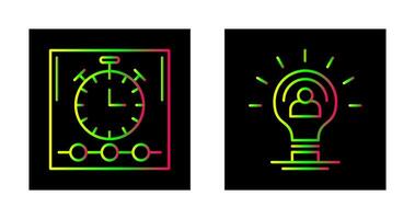 Time and Idea Icon vector