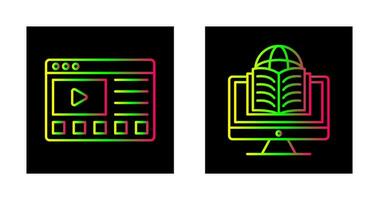 Online Tutorials and Learning Icon vector