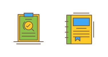 Search and Spring Notebook Icon vector