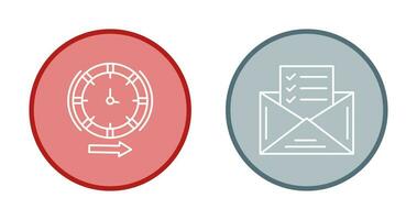 Direction and Check List Icon vector