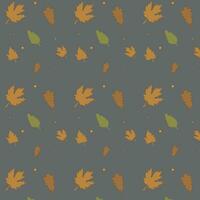 Autumn seamless pattern background. Autumn leaf background. vector