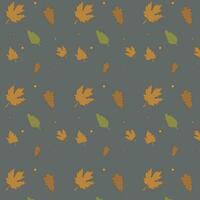 Autumn seamless pattern background. Autumn leaf background. vector