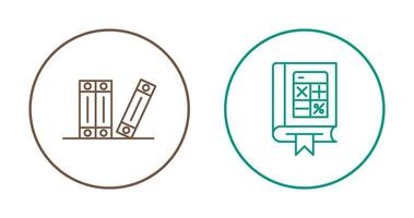 archivo y matemáticas icono vector