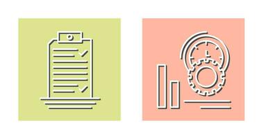 Check List and Performance Icon vector
