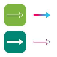 Unique Right Arrow Vector Icon