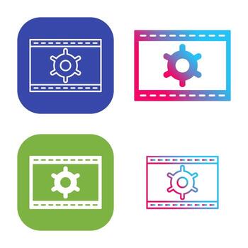 icono de vector de optimización web único