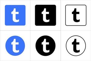 tumblr Icon design vector