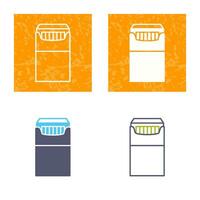 Unique Packet of Cigarettes Vector Icon