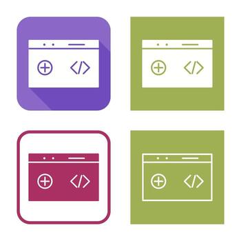 Unique Clean Code Vector Icon