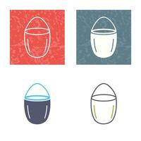 Unique Water Bucket Vector Icon