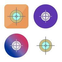 Unique Target Vector Icon