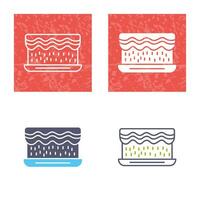 Unique Cream Cake Vector Icon