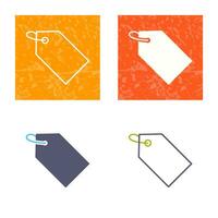Unique Tag Vector Icon