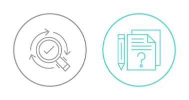 Research and Question Icon vector