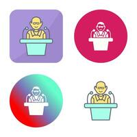 Unique Lecture Vector Icon